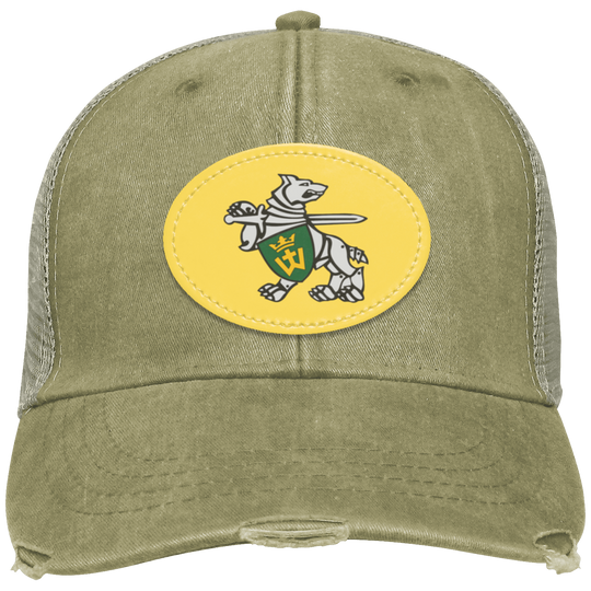 Iron Wolf Mindaugas - Distressed Ollie Cap - Oval Patch - Lithuania Strong