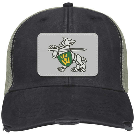 Iron Wolf Mindaugas - Distressed Ollie Cap - Rectangle Patch - Lithuania Strong