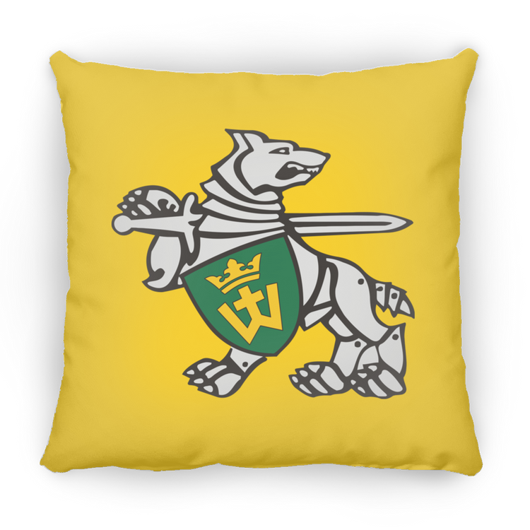 Iron Wolf Mindaugas - Large Square Pillow - Lithuania Strong