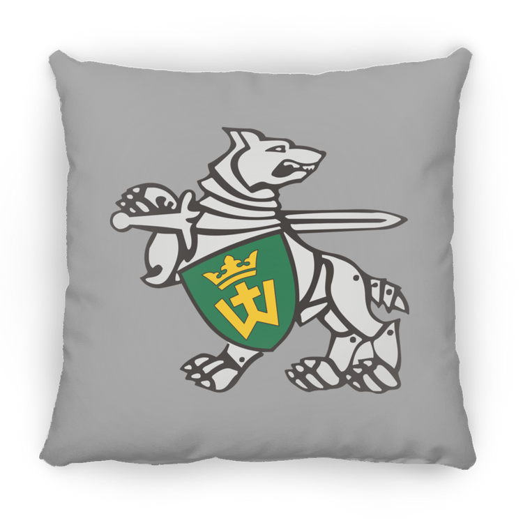 Iron Wolf Mindaugas - Large Square Pillow - Lithuania Strong
