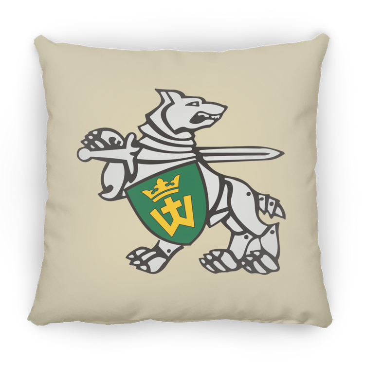 Iron Wolf Mindaugas - Large Square Pillow - Lithuania Strong