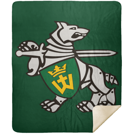 Iron Wolf Mindaugas - Premium Mink Sherpa Blanket 50x60 - Lithuania Strong