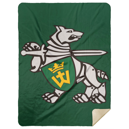 Iron Wolf Mindaugas - Premium Mink Sherpa Blanket 60x80 - Lithuania Strong