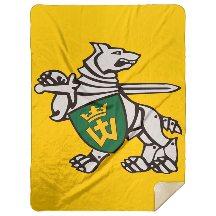 Iron Wolf Mindaugas - Premium Mink Sherpa Blanket 60x80 - Lithuania Strong
