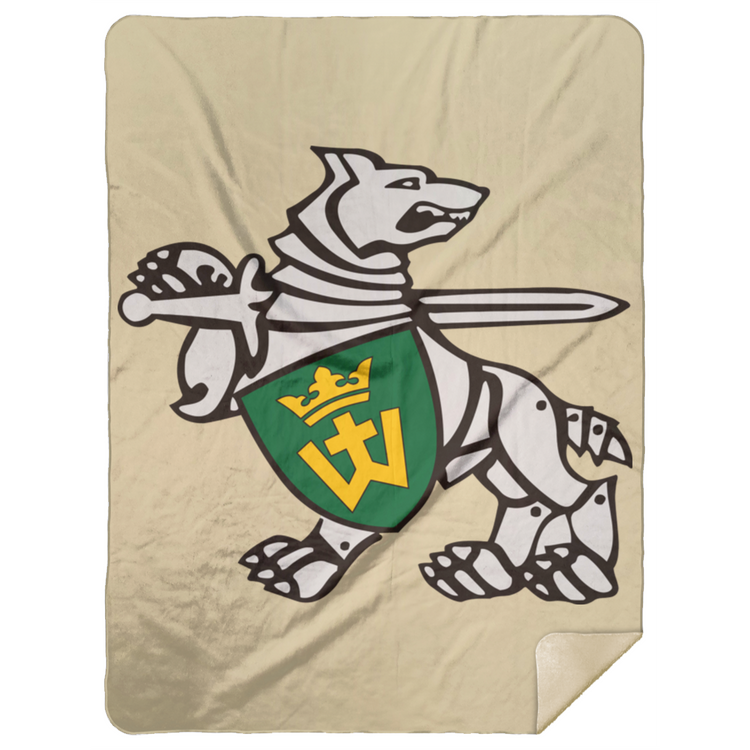 Iron Wolf Mindaugas - Premium Mink Sherpa Blanket 60x80 - Lithuania Strong