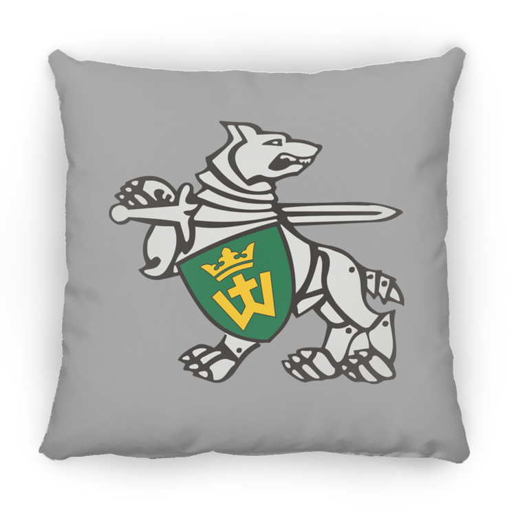 Iron Wolf Mindaugas - Small Square Pillow - Lithuania Strong