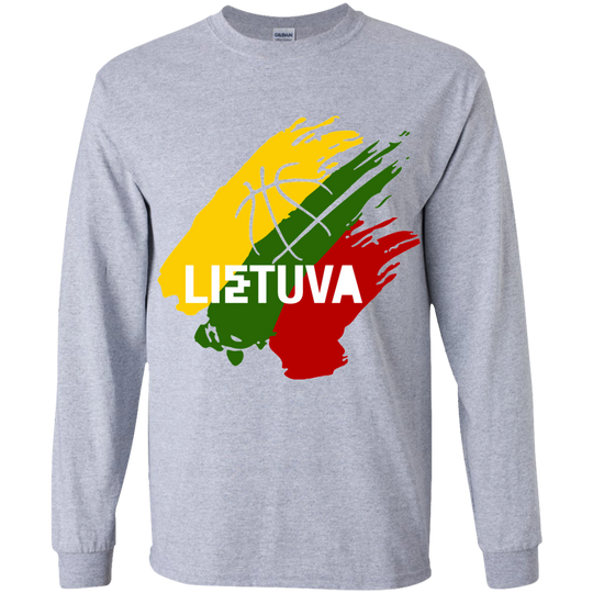 Lietuva BB - Boys Youth Classic Long Sleeve T-Shirt - Lithuania Strong