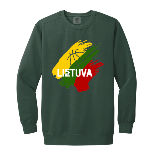 Lietuva BB - MenWomen Unisex Soft-Washed Crewneck Sweatshirt - Lithuania Strong