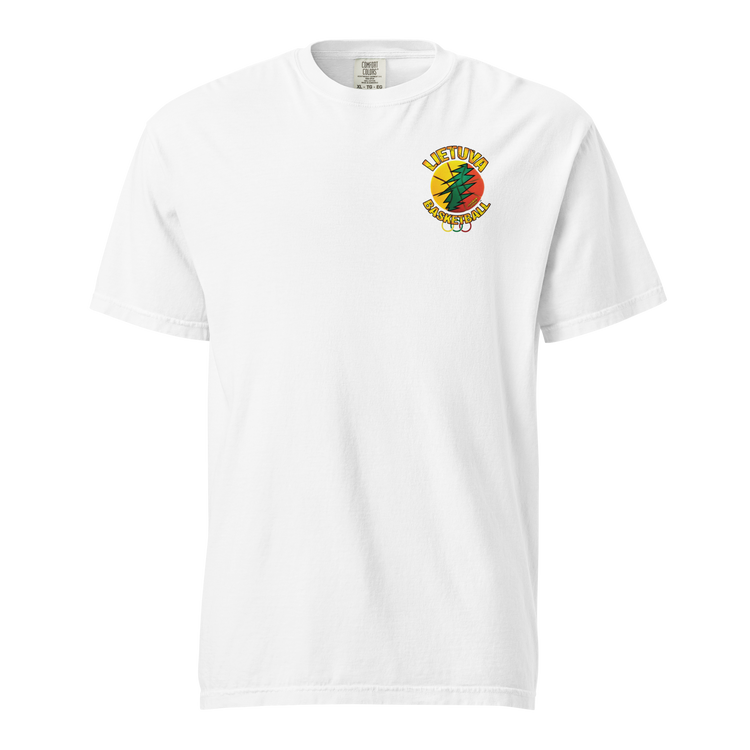 Lietuva Basketball - MenWomen Unisex Soft-Washed Comfort Cotton Short Sleeve T-Shirt - Lithuania Strong