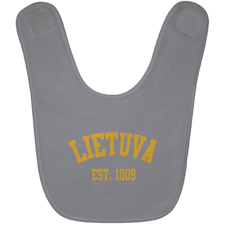 Lietuva Est. 1009 - BABYBIB Baby Bib - Lithuania Strong