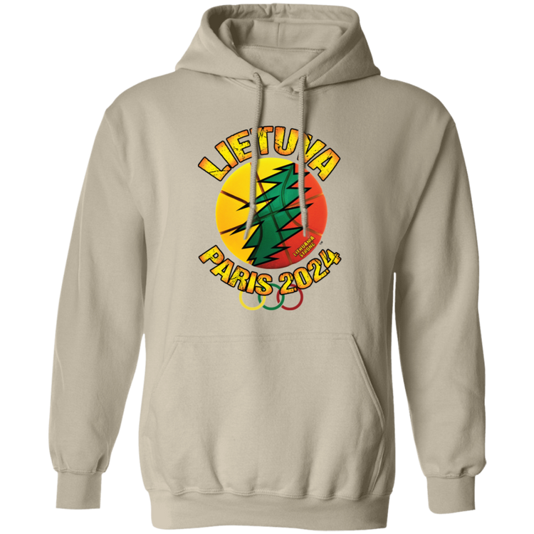 Lietuva Paris 2024 - MenWomen Unisex Comfort Pullover Hoodie - Lithuania Strong