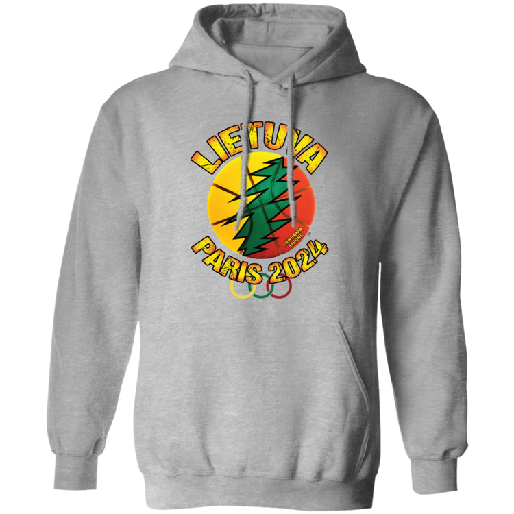 Lietuva Paris 2024 - MenWomen Unisex Comfort Pullover Hoodie - Lithuania Strong