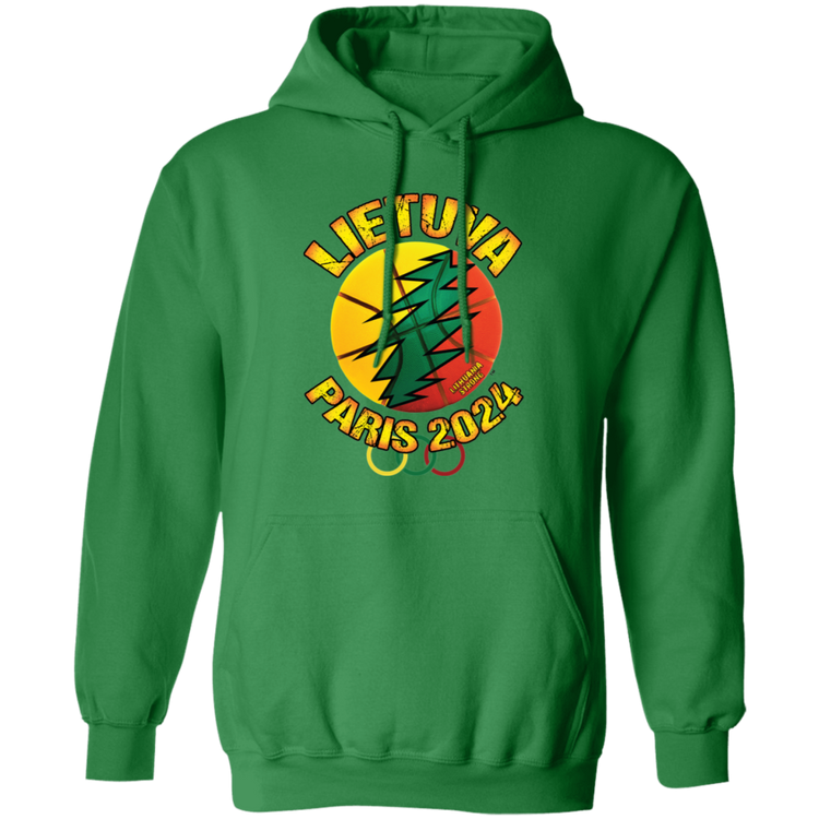 Lietuva Paris 2024 - MenWomen Unisex Comfort Pullover Hoodie - Lithuania Strong