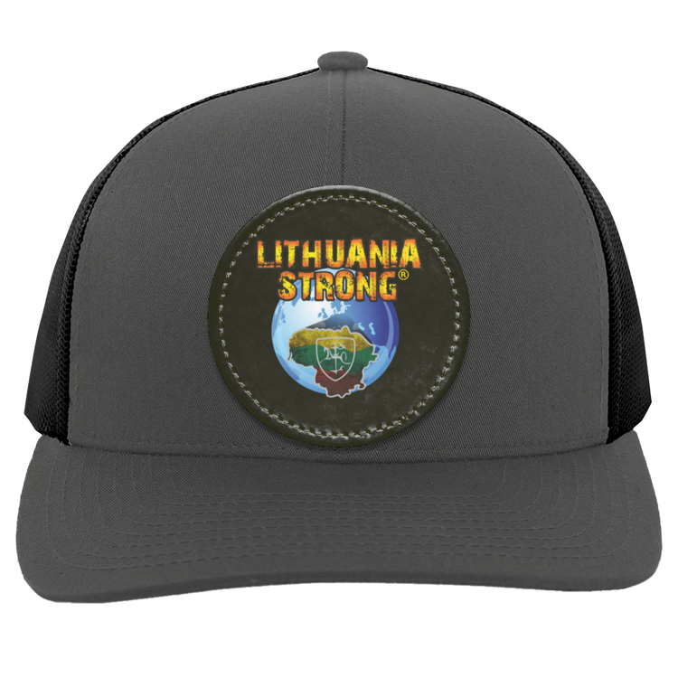 Lithuania Strong - Trucker Snap Back - Circle Patch - Lithuania Strong