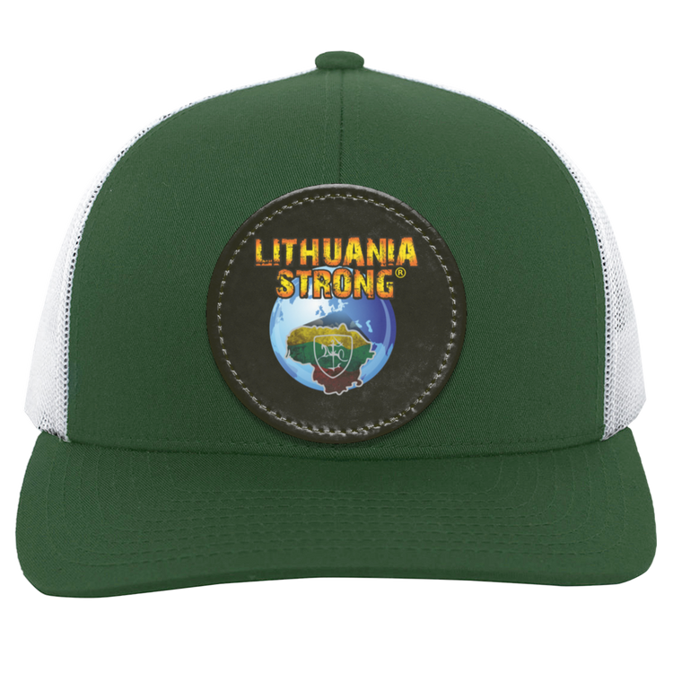 Lithuania Strong - Trucker Snap Back - Circle Patch - Lithuania Strong