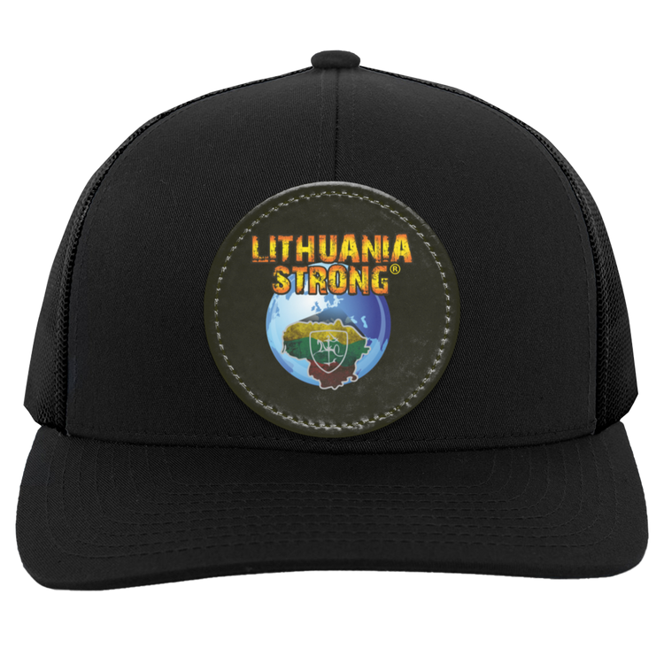 Lithuania Strong - Trucker Snap Back - Circle Patch - Lithuania Strong