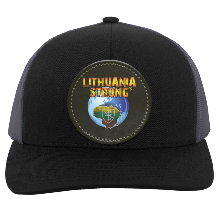 Lithuania Strong - Trucker Snap Back - Circle Patch - Lithuania Strong