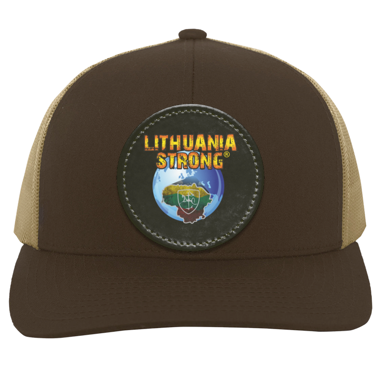 Lithuania Strong - Trucker Snap Back - Circle Patch - Lithuania Strong