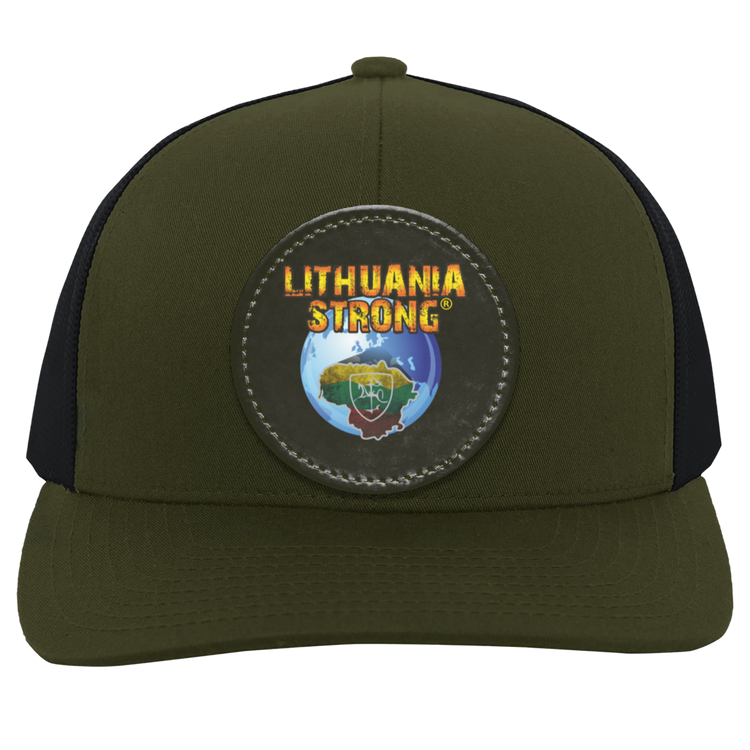 Lithuania Strong - Trucker Snap Back - Circle Patch - Lithuania Strong