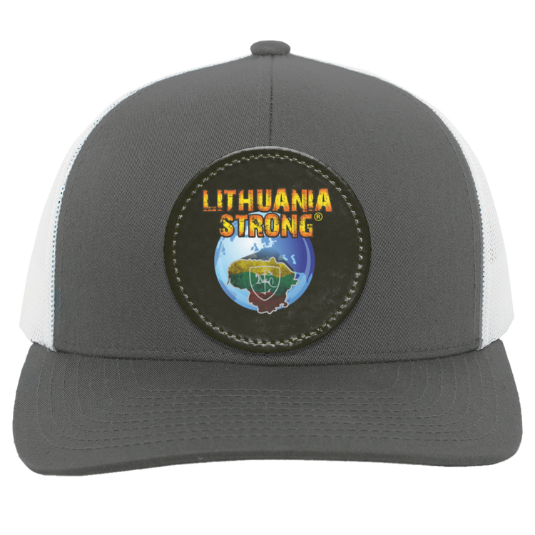 Lithuania Strong - Trucker Snap Back - Circle Patch - Lithuania Strong