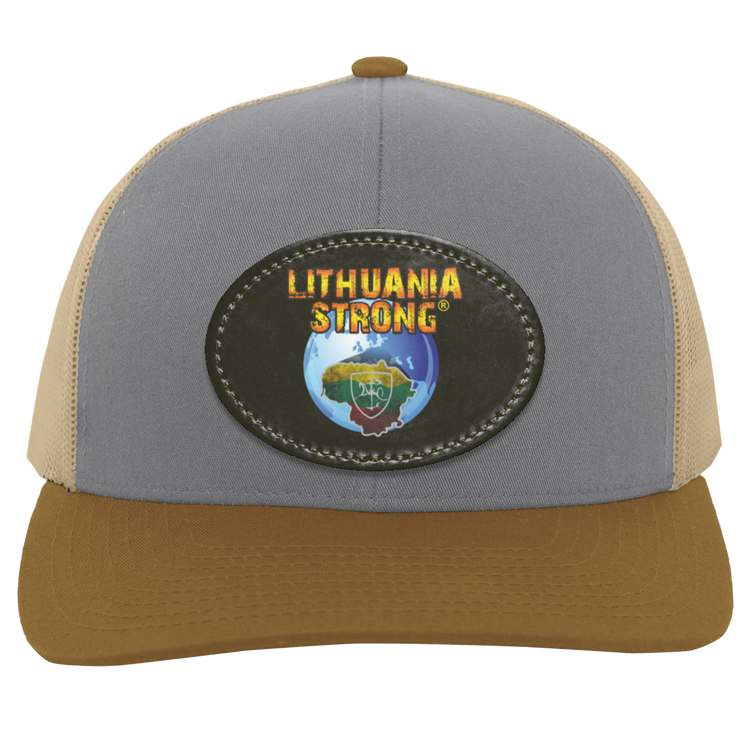 Lithuania Strong - Trucker Snap Back - Oval Patch - Lithuania Strong