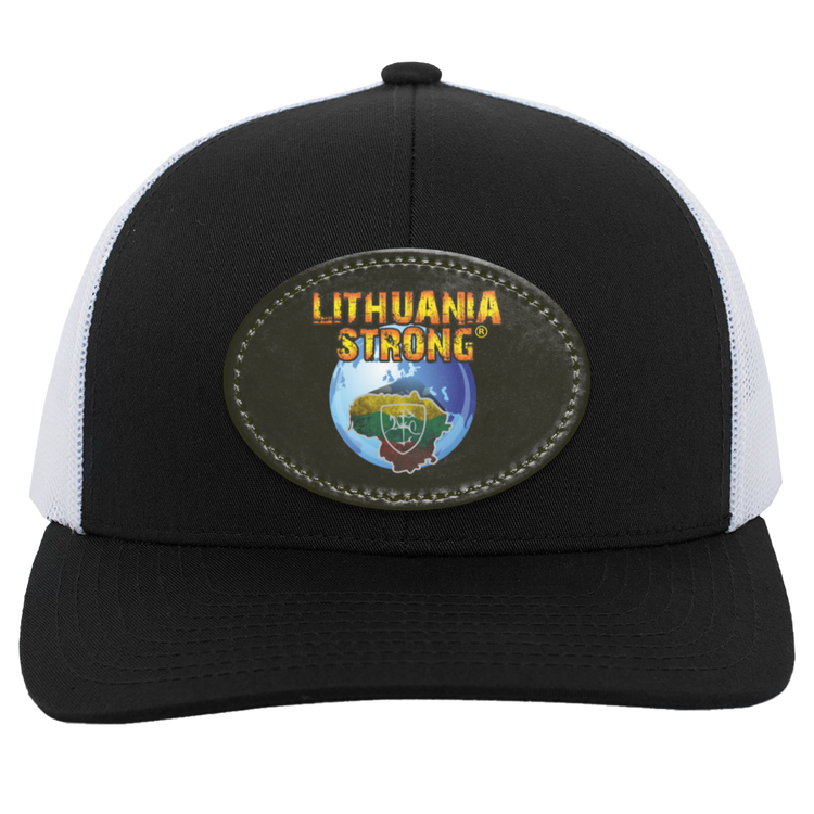 Lithuania Strong - Trucker Snap Back - Oval Patch - Lithuania Strong