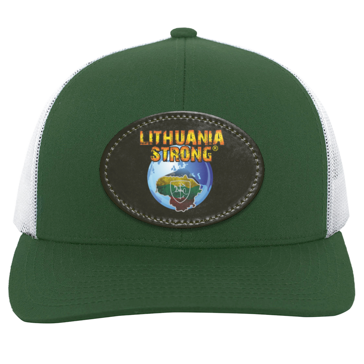 Lithuania Strong - Trucker Snap Back - Oval Patch - Lithuania Strong