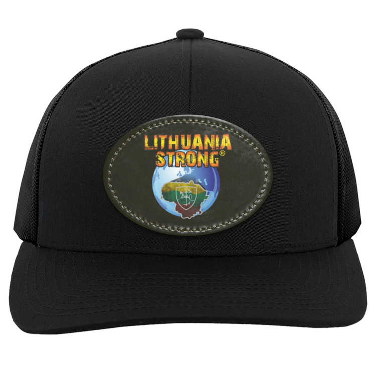 Lithuania Strong - Trucker Snap Back - Oval Patch - Lithuania Strong