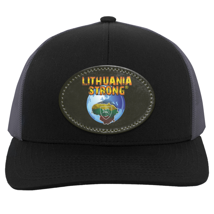 Lithuania Strong - Trucker Snap Back - Oval Patch - Lithuania Strong