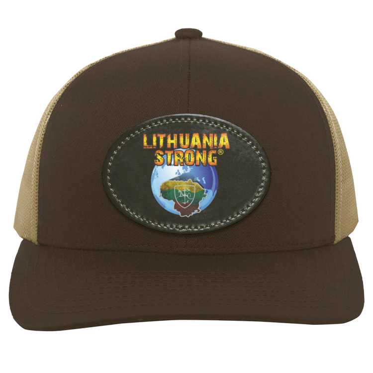 Lithuania Strong - Trucker Snap Back - Oval Patch - Lithuania Strong
