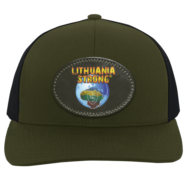 Lithuania Strong - Trucker Snap Back - Oval Patch - Lithuania Strong