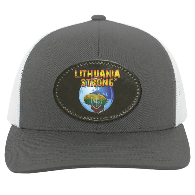 Lithuania Strong - Trucker Snap Back - Oval Patch - Lithuania Strong
