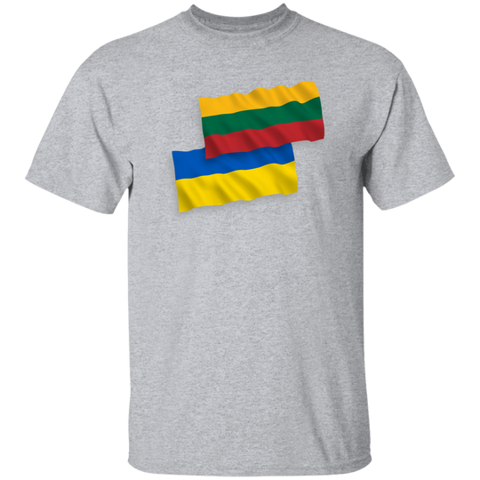 Lithuania Ukraine Flag - Mens Classic Short Sleeve T-Shirt - Lithuania Strong