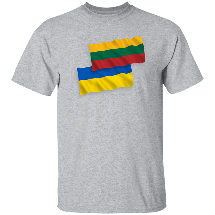 Lithuania Ukraine Flag - Mens Classic Short Sleeve T-Shirt - Lithuania Strong