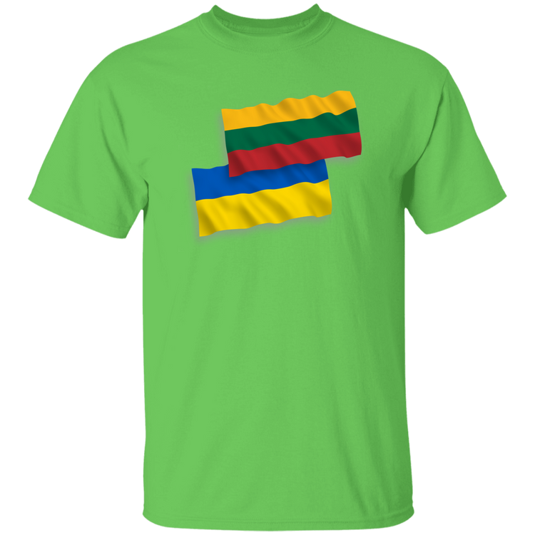 Lithuania Ukraine Flag - Mens Classic Short Sleeve T-Shirt - Lithuania Strong