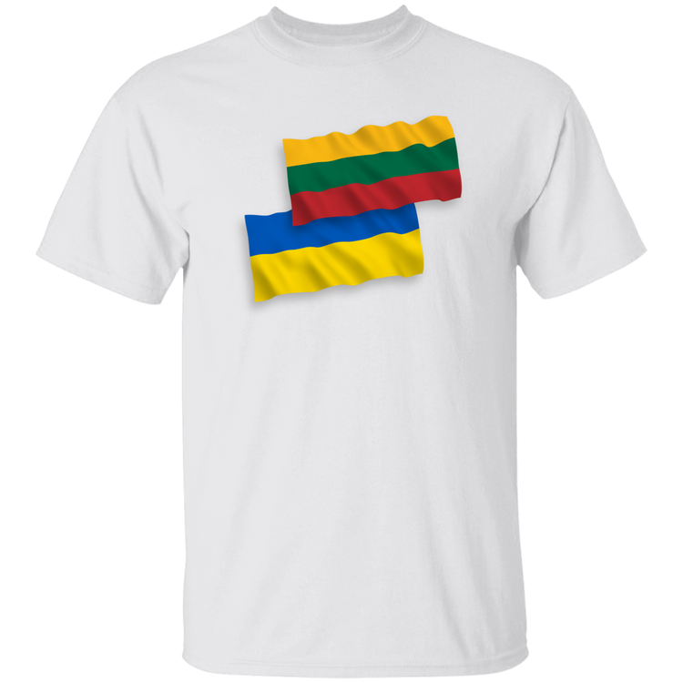 Lithuania Ukraine Flag - Mens Classic Short Sleeve T-Shirt - Lithuania Strong