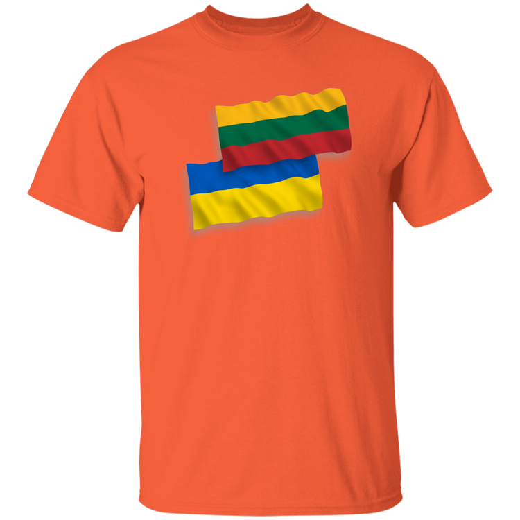 Lithuania Ukraine Flag - Mens Classic Short Sleeve T-Shirt - Lithuania Strong