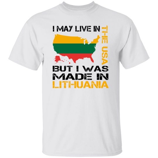Made in Lithuania - Mens Classic Short Sleeve T-Shirt - Lithuania Strong