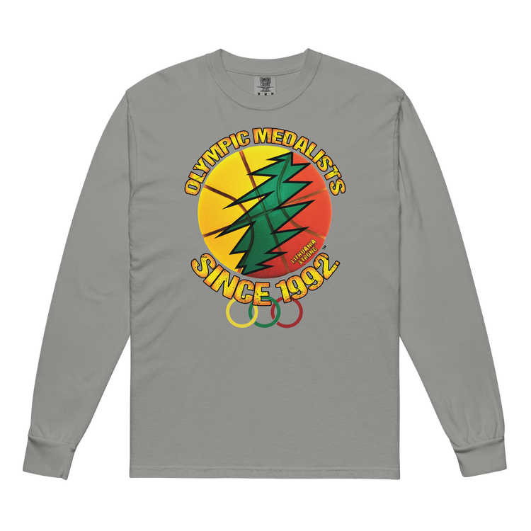 Olympic Medalists 92 - MenWomen Unisex Soft-Washed Comfort Cotton Long Sleeve T-Shirt - Lithuania Strong