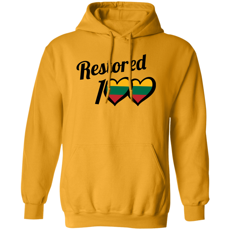 Restored 100 - MenWomen Unisex Comfort Pullover Hoodie - Lithuania Strong