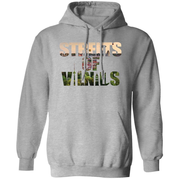 Streets of Vilnius - MenWomen Unisex Comfort Pullover Hoodie - Lithuania Strong