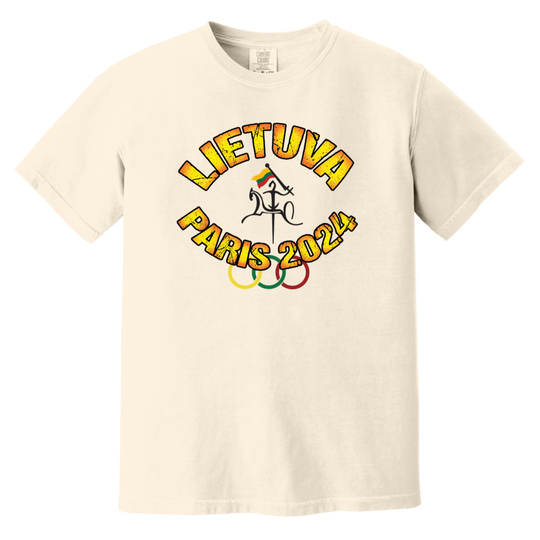 Team Lietuva 2024 Vytis - MenWomen Unisex Soft-Washed Comfort Cotton Short Sleeve T-Shirt - Lithuania Strong