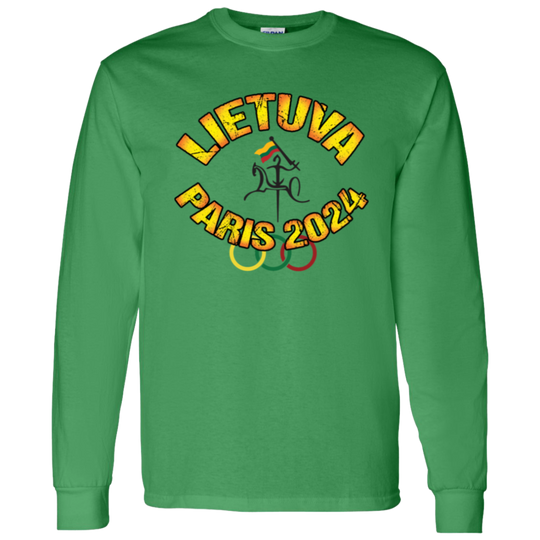 Team Lietuva 2024 Vytis - Mens Classic Cotton Long Sleeve T - Lithuania Strong