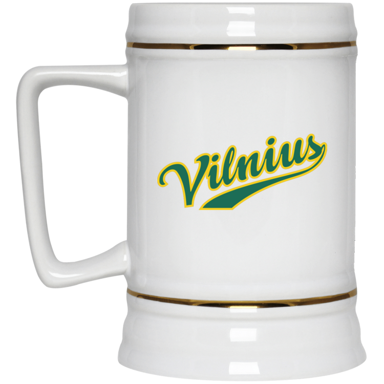 Vilnius - 22 oz. Ceramic Stein - Lithuania Strong