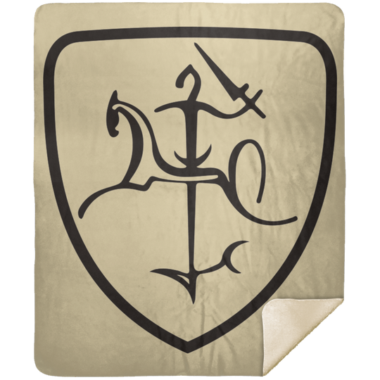 Vytis - Premium Mink Sherpa Blanket 50x60 - Lithuania Strong