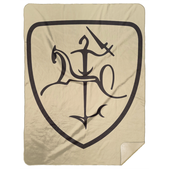 Vytis - Premium Mink Sherpa Blanket 60x80 - Lithuania Strong