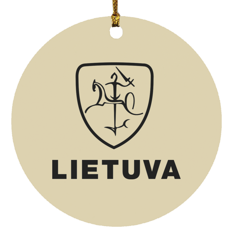 Vytis Lietuva - MDF Circle Ornament - Lithuania Strong