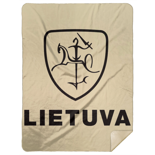 Vytis Lietuva - Premium Mink Sherpa Blanket 60x80 - Lithuania Strong