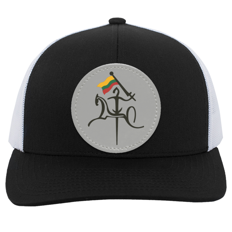 Vytis With Lithuanian Flag - Trucker Snap Back - Circle Patch - Lithuania Strong