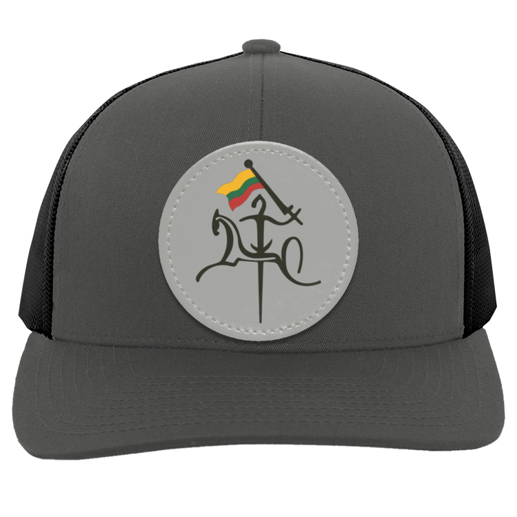 Vytis With Lithuanian Flag - Trucker Snap Back - Circle Patch - Lithuania Strong